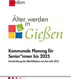 Kommunale Planung für Senior*innen bis 2025 - Fortschreibung des Altenhilfeplans aus dem Jahr 2013 - Stadt Gießen