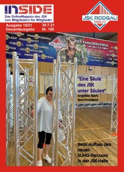 Das OnlineMagazin des JSK von Mitgliedern f&uuml;r Mitglieder - 30.7.21 Ausgabe 10/21 Nr. 100 Gesamtausgabe - JSK Rodgau
