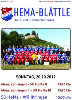 HEMA-BL&Auml;TTLE - SONNTAG, 20.10.2019 SG HEMA - VFR IHRINGEN - SV MALTERDINGEN EV