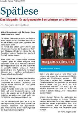 Spätlese Das Magazin für aufgeweckte Seniorinnen und Senioren - Berlin.de