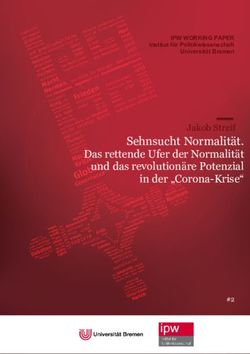 Sehnsucht Normalit&auml;t. Das rettende Ufer der Normalit&auml;t und das revolution&auml;re Potenzial in der "Corona-Krise" - Universit&auml;t Bremen
