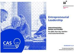 CAS Entrepreneurial Leadership - Unternehmerisches Denken und Handeln F&uuml;r KMU, Start-Up, Familien- und Grossunternehmen - Entrepreneurship Bern