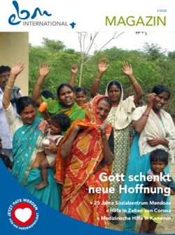 Magazin - Gott schenkt neue Hoffnung " 25 Jahre Sozialzentrum Mendoza " Hilfe in Zeiten von Corona " Medizinische Hilfe in Kamerun - EBM INTERNATIONAL