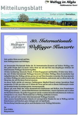 Mitteilungsblatt - Gemeinde Wolfegg