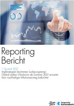 Reporting Bericht 1. Quartal 2021 Impfstrategien bestimmen Lockerungstempi Global starkes Wachstum ab Sommer 2021 erwartet Kein nachhaltiger ...