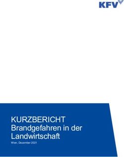 KURZBERICHT Brandgefahren in der Landwirtschaft