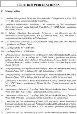 LISTE DER PUBLIKATIONEN - Universität Graz