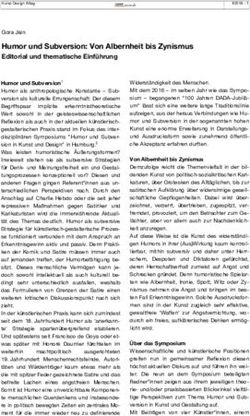 Humor und Subversion: Von Albernheit bis Zynismus Editorial und thematische