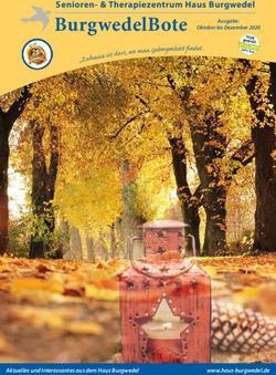 BurgwedelBote Senioren- & Therapiezentrum Haus Burgwedel - Ausgabe: Oktober bis Dezember 2020 - und Therapiezentrum Haus Burgwedel