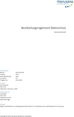 Bearbeitungsreglement Datenschutz - Rhenusana