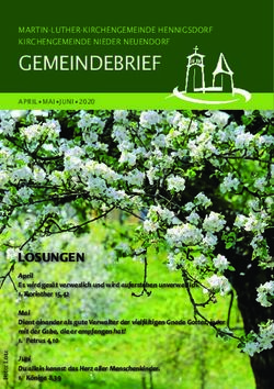 GEMEINDEBRIEF - Evangelische Kirche Hennigsdorf