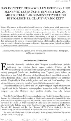 DAS KONZEPT DES SOZIALEN FRIEDENS UND SEINE WIDERSPR&Uuml;CHE: EIN BEITRAG ZU ARISTOTELES' ARGUMENTATIVER UND HISTORISCHER GLAUBW&Uuml;RDIGKEIT