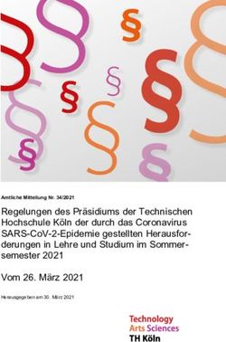 REGELUNGEN DES PR&Auml;SIDIUMS DER TECHNISCHEN HOCHSCHULE K&Ouml;LN DER DURCH DAS CORONAVIRUS SARS-COV-2-EPIDEMIE GESTELLTEN HERAUSFOR-DERUNGEN IN LEHRE ...