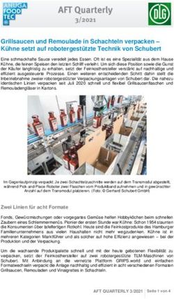 Grillsaucen und Remoulade in Schachteln verpacken - K&uuml;hne setzt auf robotergest&uuml;tzte Technik von Schubert