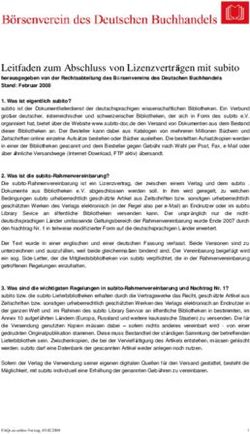 Leitfaden zum Abschluss von Lizenzvertr&auml; gen mit subito