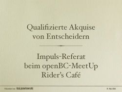 Qualifizierte Akquise von Entscheidern Impuls-Referat beim openBC-MeetUp Rider's Café - kai.pawlowski