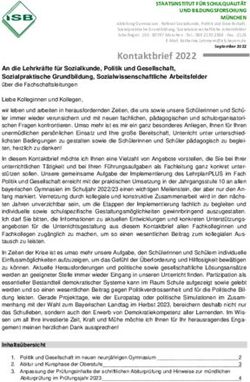 Kontaktbrief 2022 - ISB Bayern