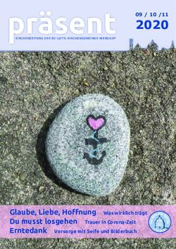 2020 Glaube, Liebe, Hoffnung Was wirklich tr&auml;gt Du musst losgehen Trauer in Corona-Zeit Erntedank Vorsorge mit Seife und Bilderbuch - Kirche in ...