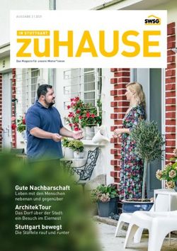 Gute Nachbarschaft Leben mit den Menschen nebenan und gegen&uuml;ber - AUSGABE 3 | 2021 - SWSG Stuttgarter Wohnungs