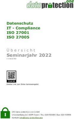 Datenschutz IT - Compliance - ISO 27001 ISO 27005 Seminarjahr 2022 V 1.0 Januar 2022 - data protection one