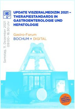 UPDATE VISZERALMEDIZIN 2021 - THERAPIESTANDARDS IN GASTROENTEROLOGIE UND HEPATOLOGIE - Gastro-Forum BOCHUM + DIGITAL - AM | Aktuelle ...