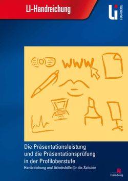 LI-Handreichung - Die Präsentationsleistung und die Präsentationsprüfung in der Profiloberstufe - Wilhelm-Gymnasium