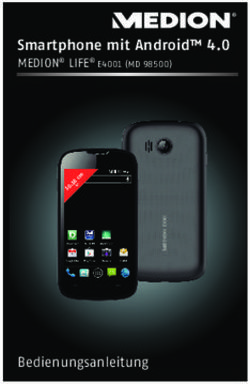 Smartphone mit Android 4.0 - MEDION LIFE E4001 (MD 98500) - Bedienungsanleitung