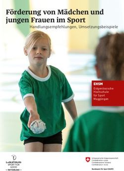 F&ouml;rderung von M&auml;dchen und jungen Frauen im Sport - Handlungsempfehlungen, Umsetzungsbeispiele