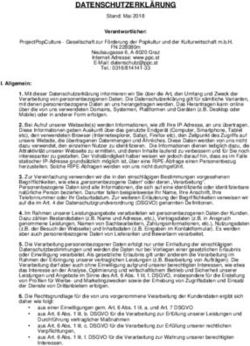 DATENSCHUTZERKLÄRUNG - PPC