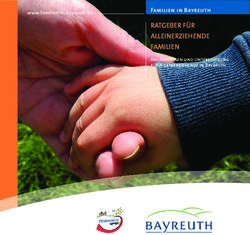 RATGEBER FÜR ALLEINERZIEHENDE FAMILIEN - Familien in Bayreuth www.familien-in-bayreuth.de