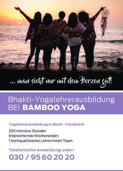 Man sieht nur mit dem Herzen gut! - Bhakti-Yogalehrerausbildung BEI