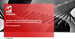 WEBINAR INFORMATION ZUR ÄNDERUNG DER ANTEILSREGELN (ANTRAG 19 DER MITGLIEDERVERSAMMLUNG 2020) FREIE VEREINBARKEIT - GEMA