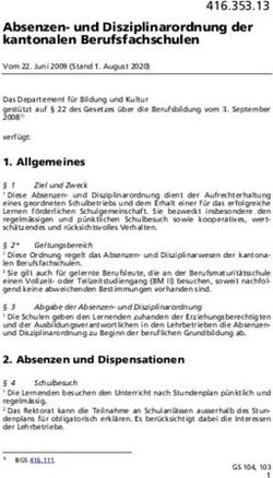 Absenzen- und Disziplinarordnung der kantonalen Berufsfachschulen - LexFind