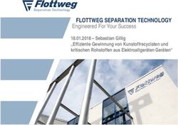FLOTTWEG SEPARATION TECHNOLOGY - Engineered For Your Success 18.01.2018 - Sebastian Gillig "Effiziente Gewinnung von Kunstoffrecyclaten und ...