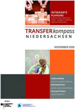 INTEGRIERTE PLANUNG - NOVEMBER 2020 - Transferagentur Niedersachsen
