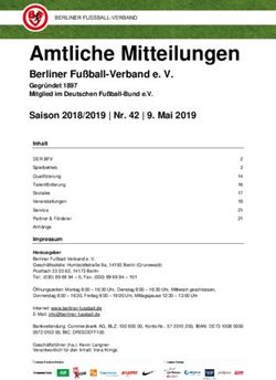 Amtliche Mitteilungen - Berliner Fußball-Verband e. V - Berliner Fußball-Verband