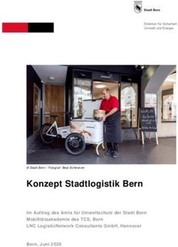 Konzept Stadtlogistik Bern