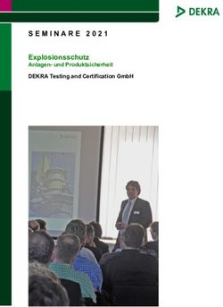 SEMINARE 2021 Explosionsschutz - Anlagen- und Produktsicherheit DEKRA Testing and Certification GmbH - DEKRA Testing ...