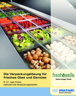 Die Verpackungslösung für frisches Obst und Gemüse - Hält länger frisch, reduziert die Verpackungskosten.
