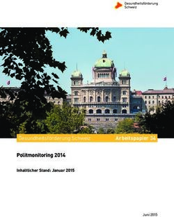 Arbeitspapier 34 Politmonitoring 2014 - Gesundheitsf&ouml;rderung Schweiz Inhaltlicher Stand: Januar 2015 - npg-rsp