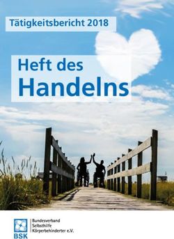 Handelns Heft des T&auml;tigkeitsbericht 2018 - Bundesverband Selbsthilfe K&ouml;rperbehinderter e.V.