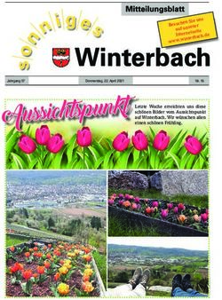 Aussichtspunkt Letzte Woche erreichten uns diese schönen Bilder vom Aussichtspunkt auf Winterbach. Wir wünschen allen einen schönen Frühling ...