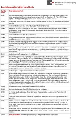 Praxisbesonderheiten Nordrhein - Symbol-ziffer 90901 - KVNO