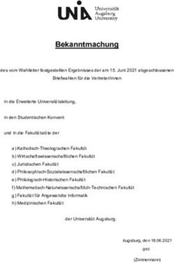 Bekanntmachung - Uni Augsburg