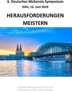 HERAUSFORDERUNGEN MEISTERN - DEUTSCHES MCKENZIE SYMPOSIUM K&Ouml;LN, 16. JUNI 2018 - THE MCKENZIE INSTITUTE INTERNATIONAL