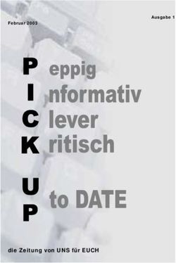 Die Zeitung von UNS für EUCH - Februar 2003 Ausgabe