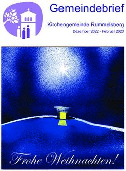 Frohe Weihnachten! - Gemeindebrief Kirchengemeinde Rummelsberg