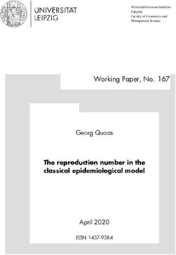 Working Paper, No. 167 - The reproduction number in the classical epidemiological model - Forschungsseminar