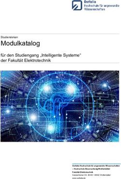 Modulkatalog für den Studiengang "Intelligente Systeme" der Fakultät Elektrotechnik - Ostfalia
