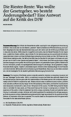 Die Riester-Rente: Was wollte der Gesetzgeber, wo besteht &Auml;nderungsbedarf? Eine Antwort auf die Kritik des DIW